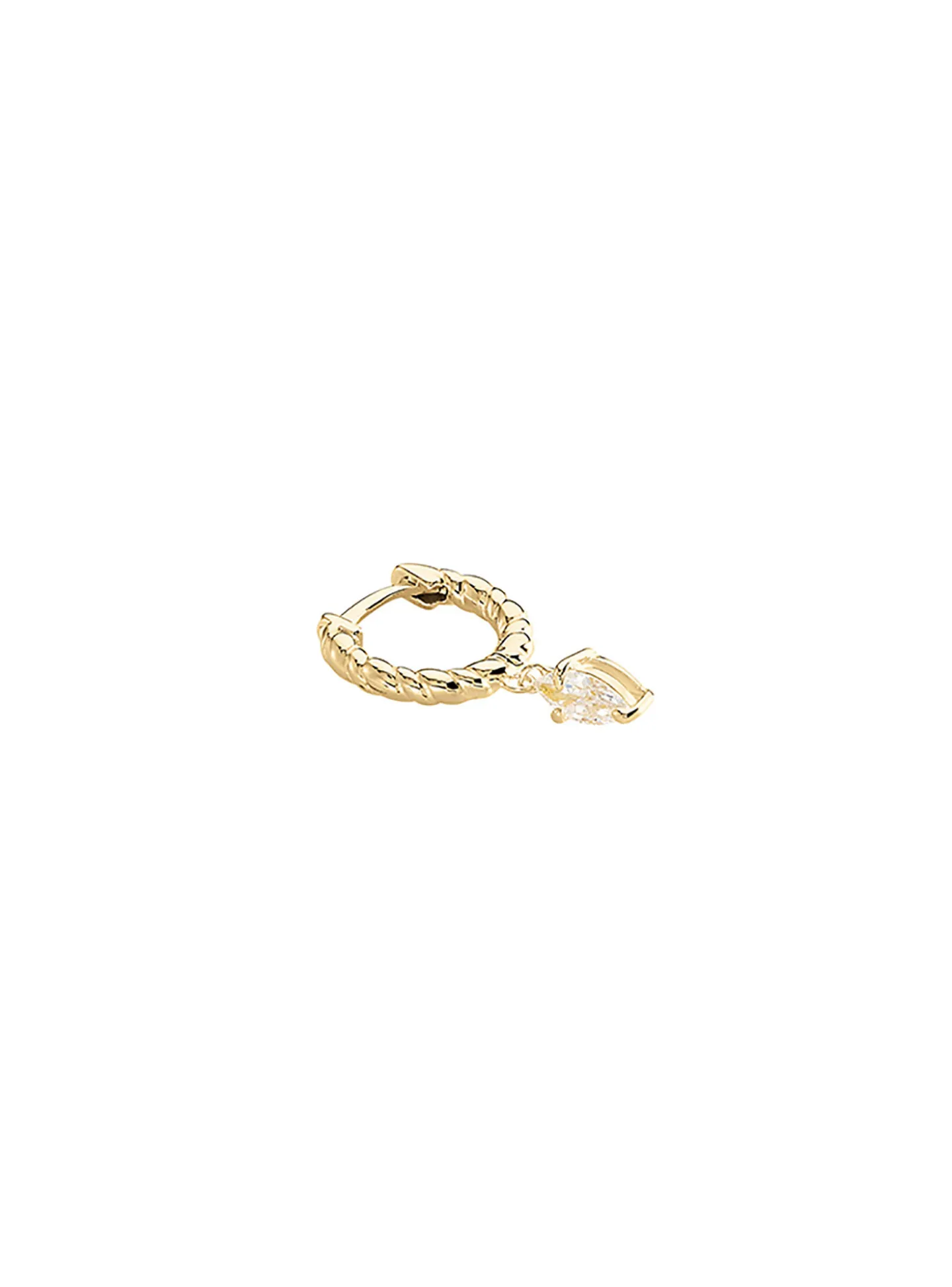 Piercing créole Agatha Mamba doré oxyde
