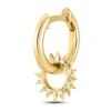 Piercing créole Agatha Sunshine doré