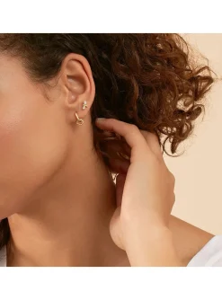 Piercing créole Agatha Sunshine doré
