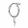 Piercing créole Agathe Tonnerre argent