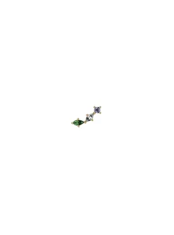 Piercing Les Cadettes Lyra oxydes multicoloreslaiton doré