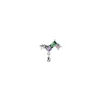 Piercing Les Cadettes Phoenix multicolorelaiton argenté
