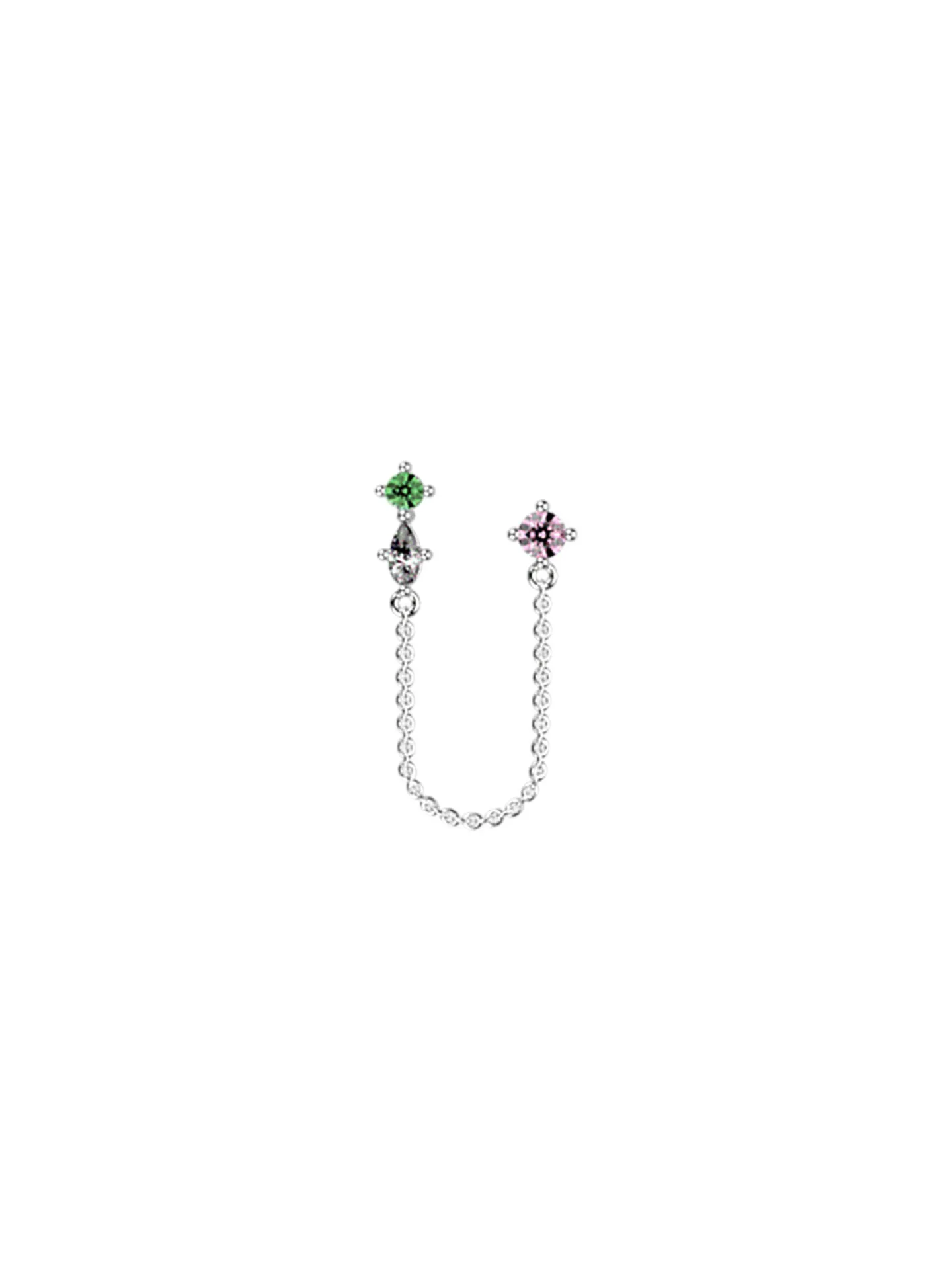 Piercing Les Cadettes Pyxis laiton argenté