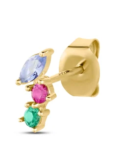 Piercing puce Agatha Amas doré multicolore