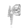 Piercing puce Agatha éclair argent oxydes
