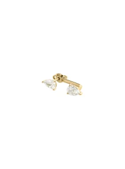 Piercing puce Agatha Dora argent doré goutte oxyde