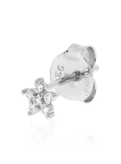 Piercing puce Agatha Flor6 argent oxydes