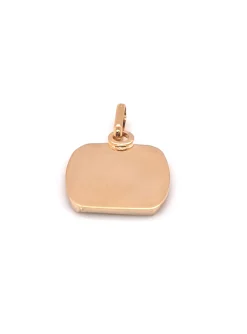 Plaque Brillaxis tonneau or jaune 18 carats