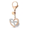 Porte-clés Swarovski Infinity Heart