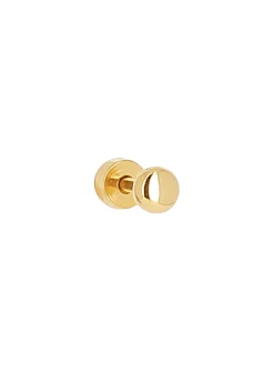 Puce d'oreille Zag Bijoux acier doré 4mm