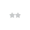 Puces d'oreilles Brillaxis étoiles argent rhodié