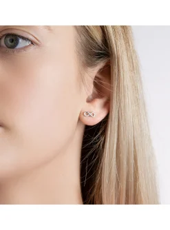 Puces d'oreilles Brillaxis infini argent