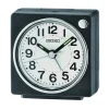 Réveil Seiko carré plastique noir