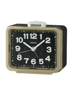Réveil Seiko noir/doré