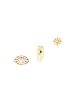 Set boucles d'oreilles Les Cadettes Felicidad_x005f_x000D_Main Oeil et Etoile