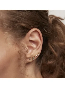 Set Boucles d’Oreilles Motion Kara plaqué or