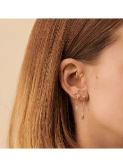 Set de 3 boucles d'oreilles Agatha Beloved blanc