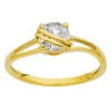 Solitaire Brillaxis moderne or 9 carats