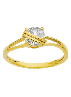 Solitaire Brillaxis moderne or 9 carats