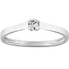 Solitaire Brillaxis or 9 carats diamant 4 griffes_x005f_x000D_0.15 ct