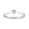 Solitaire diamant Brillaxis or blanc 18 carats_x005f_x000D_0.15 ct