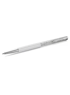Stylo à bille Swarovski Crystalline blanc