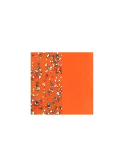 Vinyle bague Les Georgettes Paillettes/Orange 8mm