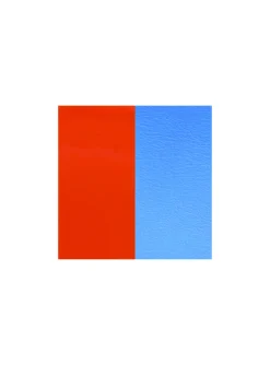 Vinyle boucle demi lune Les Georgettes orange/bleu