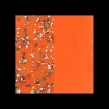Vinyle créoles Les Georgettes Paillettes/Orange 43mm
